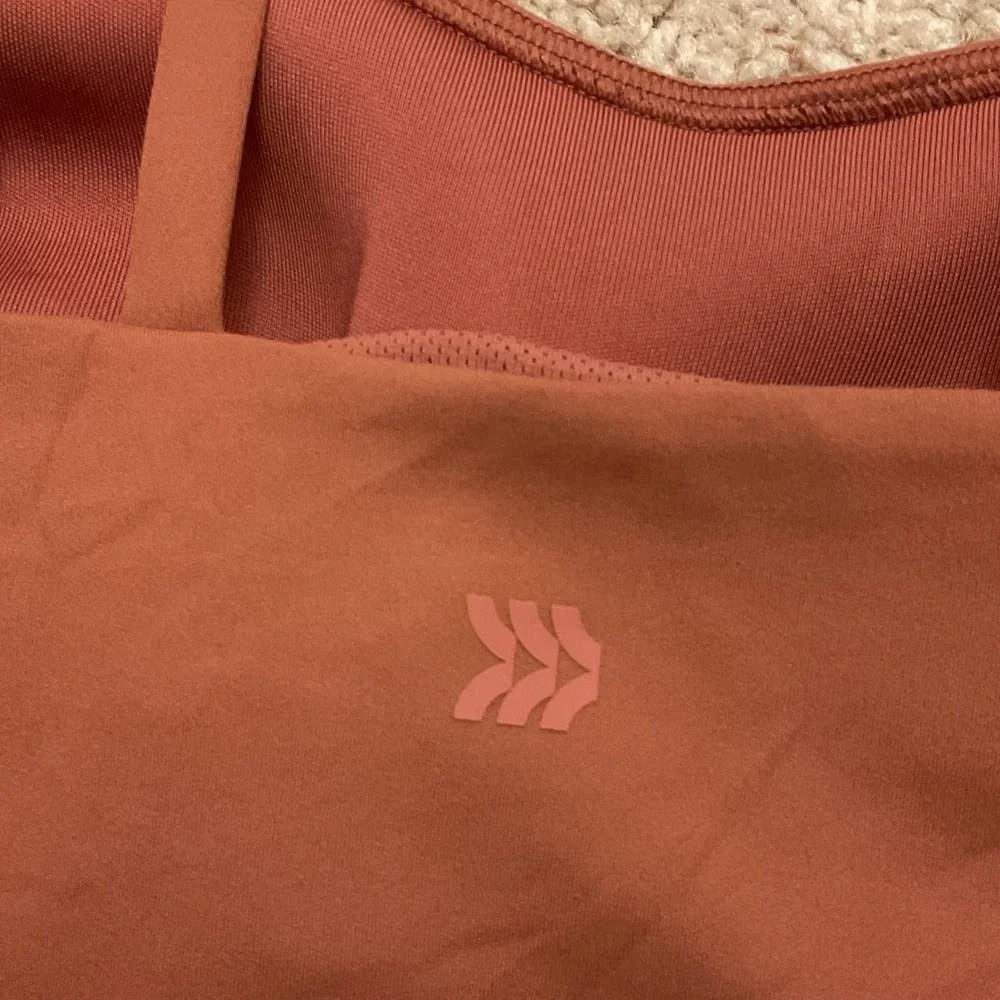 all in motion Rust-Brown Double-Strap Cropped Tank - Picture 4 of 6